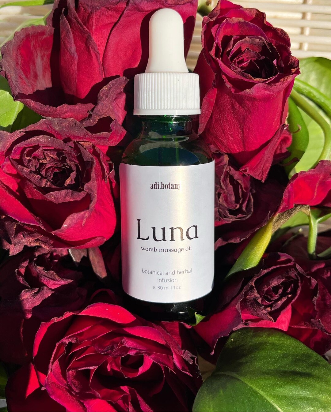Luna Body Massage Oil - 100% Organic Botanical & Herbal Infusion - Etsy