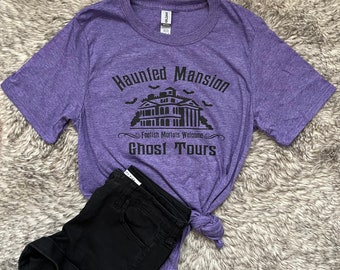 Haunted Mansion Ghost Tours, Disney Tee, Disney Shirt, Haunted Mansion, Disney Halloween, Vacation Shirt, Character Tee, Foolish Mortals