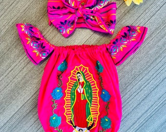 Mexican Maxi Dress Virgen de Guadalupe 2pc Ivory Manta Embroidery Peasant Vtg Mexican Maxi Dress Virgen de Guadalupe 2pc Ivory Manta Embroidery Peasant Vtg