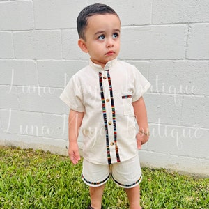 Conjunto artesanal mexicano para niño “José María”/Set mexicano para niño/Cinco de mayo outfit