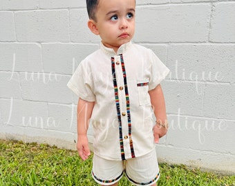 Conjunto artesanal mexicano para niño “José María”/Set mexicano para niño/Cinco de mayo outfit