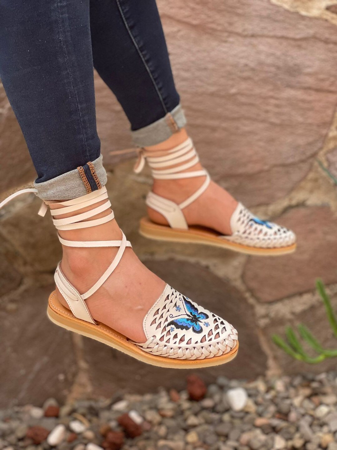 huaraches mexicanos de niña