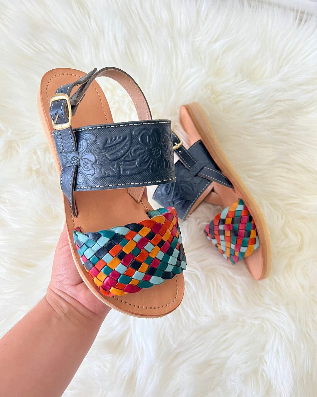 huaraches michoacanos para mujer
