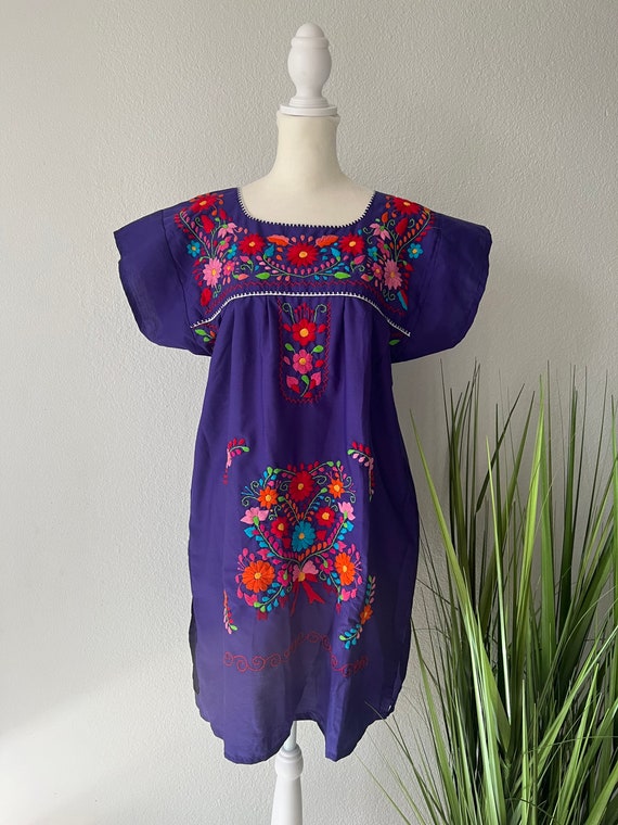 Vestido Artesanal Mexicano cozumel vestido Mexicano Para Mujer