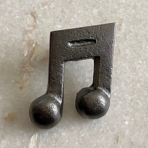 Cast iron Music knob, Kitchen cabinet knobs, wardrobe knobs, black cast iron knobs, rustic cast iron knobs, drawer knobs, cabinet pull