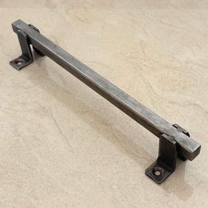 Iron Square Pipe handles, Kitchen cabinet handles, wardrobe handles, black iron handles, rustic iron handles, drawer pull, handmade handles