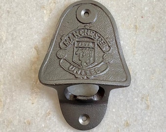 Cast Iron MANCHESTER UNITED Bottle Opener Wall Mounted