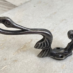 Cast iron Swan hooks, iron coat hangers, wall hooks, Iron hat and coat hooks, kitchen hooks and hangers, towel hooks, hooks for wall