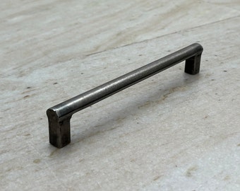Iron Pipe handles, Kitchen cabinet handles, wardrobe handles, black iron handles, rustic iron handles, drawer pull, handmade handles