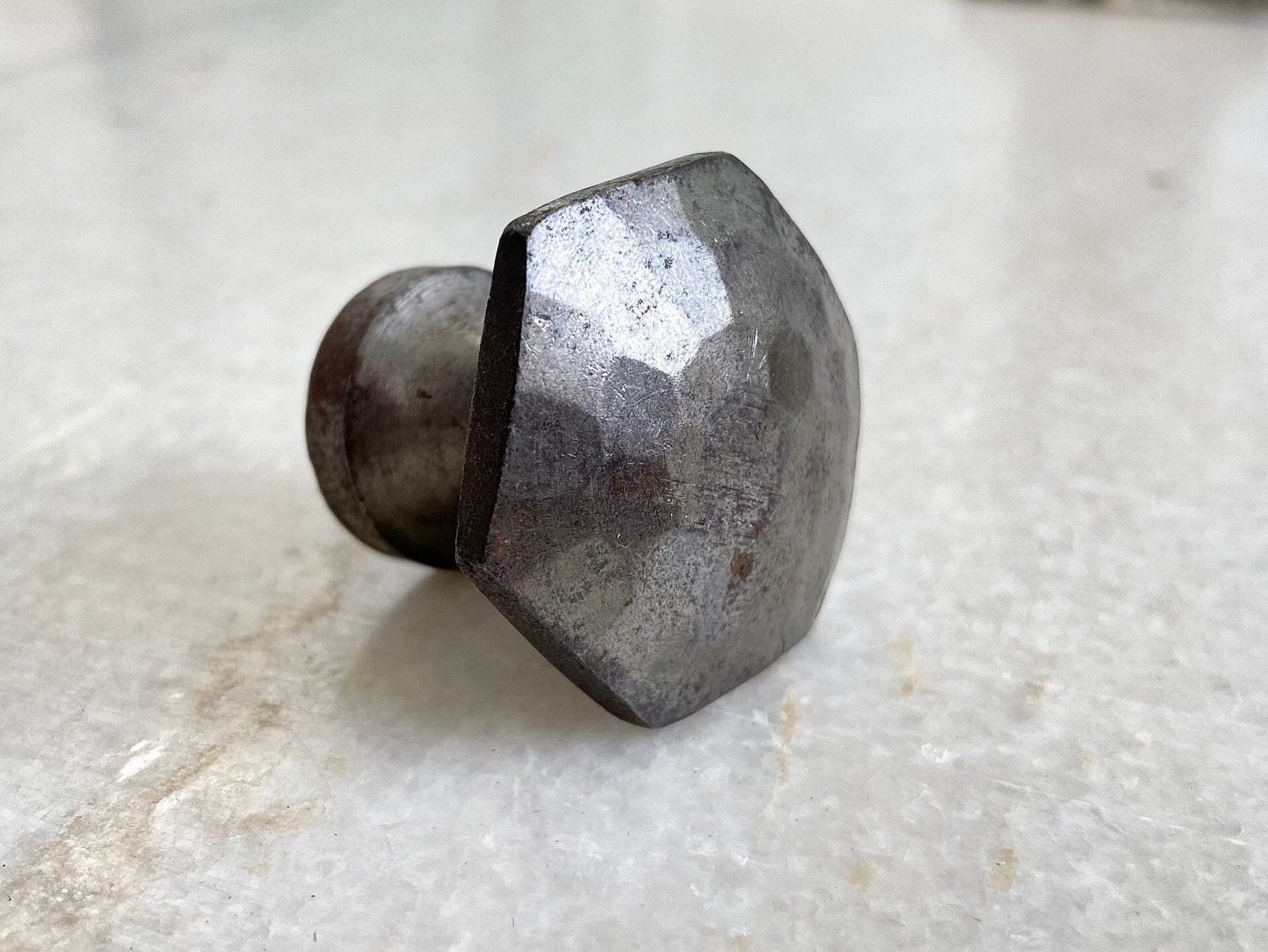 Cast iron hammered knob, Kitchen cabinet knobs, wardrobe knobs, black cast iron knobs, rustic cast iron knobs, drawer knobs, cabinet pull