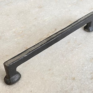 Cast iron handle, Kitchen cabinet handles, wardrobe handles, black cast iron handles, rustic cast iron handles, drawer pull, iron handles