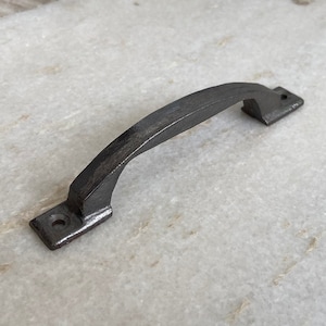 Cast iron handle, Kitchen cabinet handles, wardrobe handles, black cast iron handles, rustic cast iron handles, drawer pull, iron handles