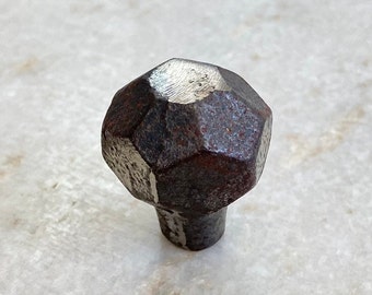 Vintage cast iron Football cabinet drawer door knobs, vintage knobs, rustic knobs, Black iron knobs, iron knobs, cast iron knobs