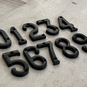 Cast Iron Numbers, Hotel Door numbers, Black pc house numbers, Address Numbers