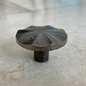 Cast iron knob, Kitchen cabinet knobs, wardrobe knobs, black cast iron knobs, rustic cast iron knobs, drawer knobs, cabinet pull