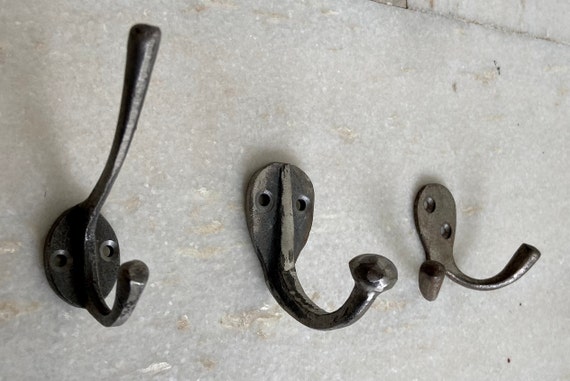Cast Iron Hooks Iron Coat Hangers Wall Hooks Iron Hat and Coat Hooks Kitchen Hooks and Hangers Towel Hooks Hooks for Wall Etsy