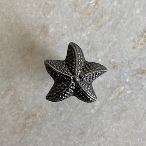 Cast iron Star knob, Kitchen cabinet knobs, wardrobe knobs, black cast iron knobs, rustic cast iron knobs, drawer knobs, cabinet pull