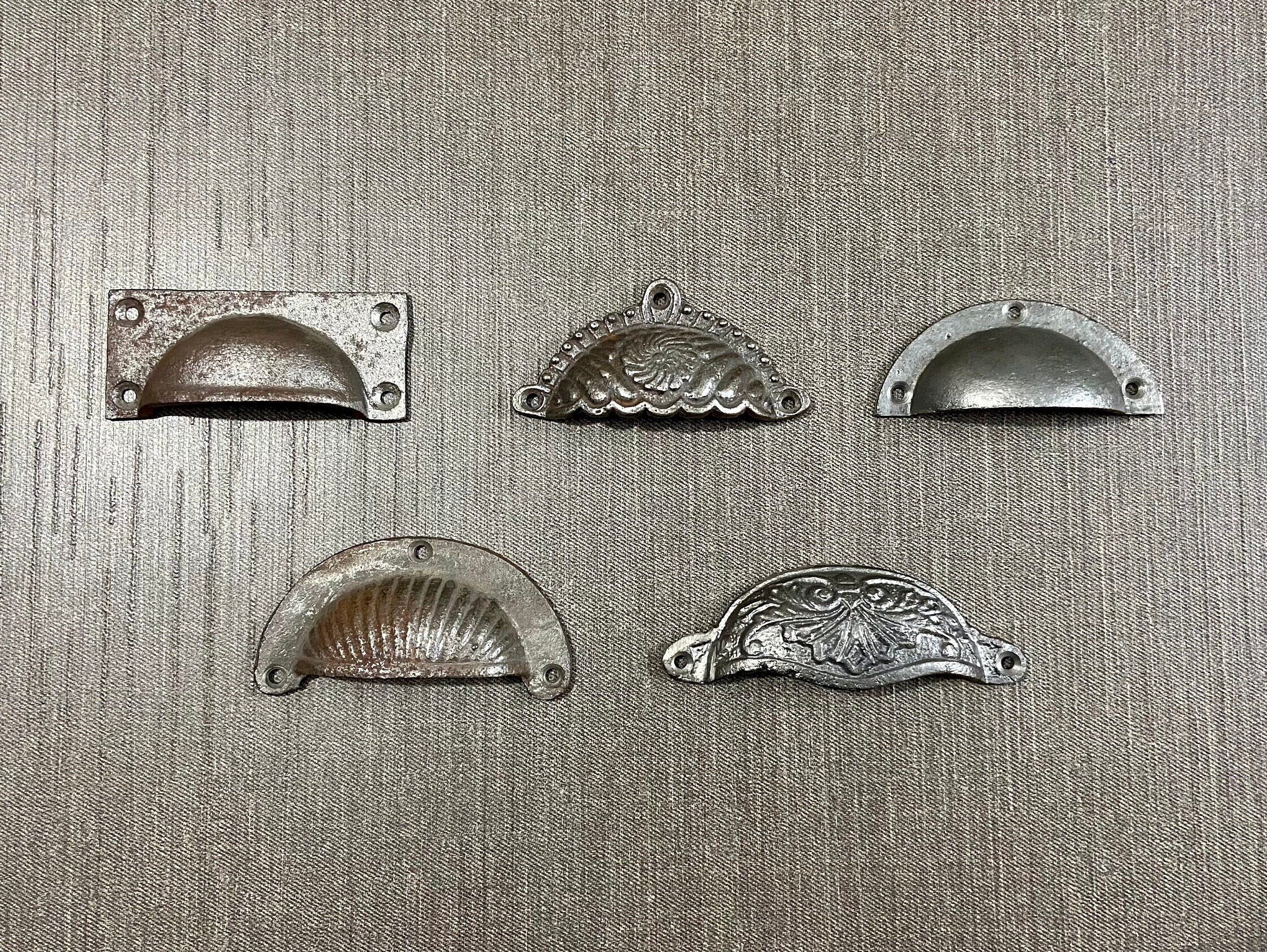Cast Iron Pulls Iron Drawer Pull Drawer Handle Cup Etsy UK