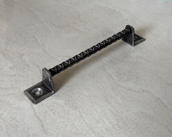 Tirador de cajón de metal industrial / Tirador rústico para gabinete / Herrajes de hierro vintage para muebles, cocina y tocador