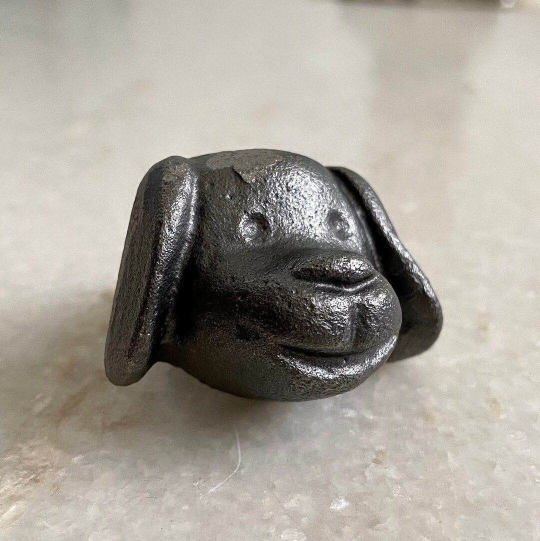 Cast Iron Dog Knob, Kitchen Knobs, Wardrobe Knobs, Black Cast