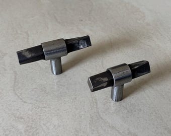 Handmade Industrial Metal Knobs | Custom Drawer Pulls | Rustic Cabinet Knobs| Hardware for Furniture
