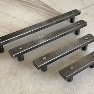 Iron Pipe handles, Kitchen cabinet handles, wardrobe handles, black iron handles, rustic iron handles, drawer pull, iron handles