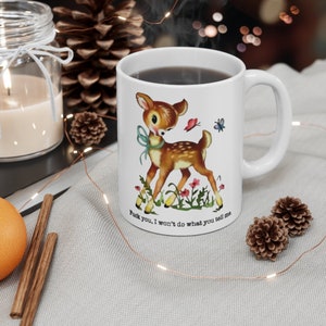 Caneca de café "Foda-se, não farei o que você me disser"/"Esmague o Patriarcado"/"Equipamento Feminista" Caneca de cerâmica 11oz - 15oz