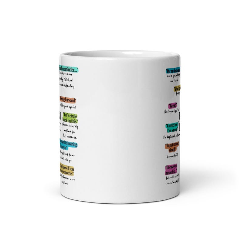 Email Lingo Funny Corporate Office Mugs Gift for Coworker, Boss Day
