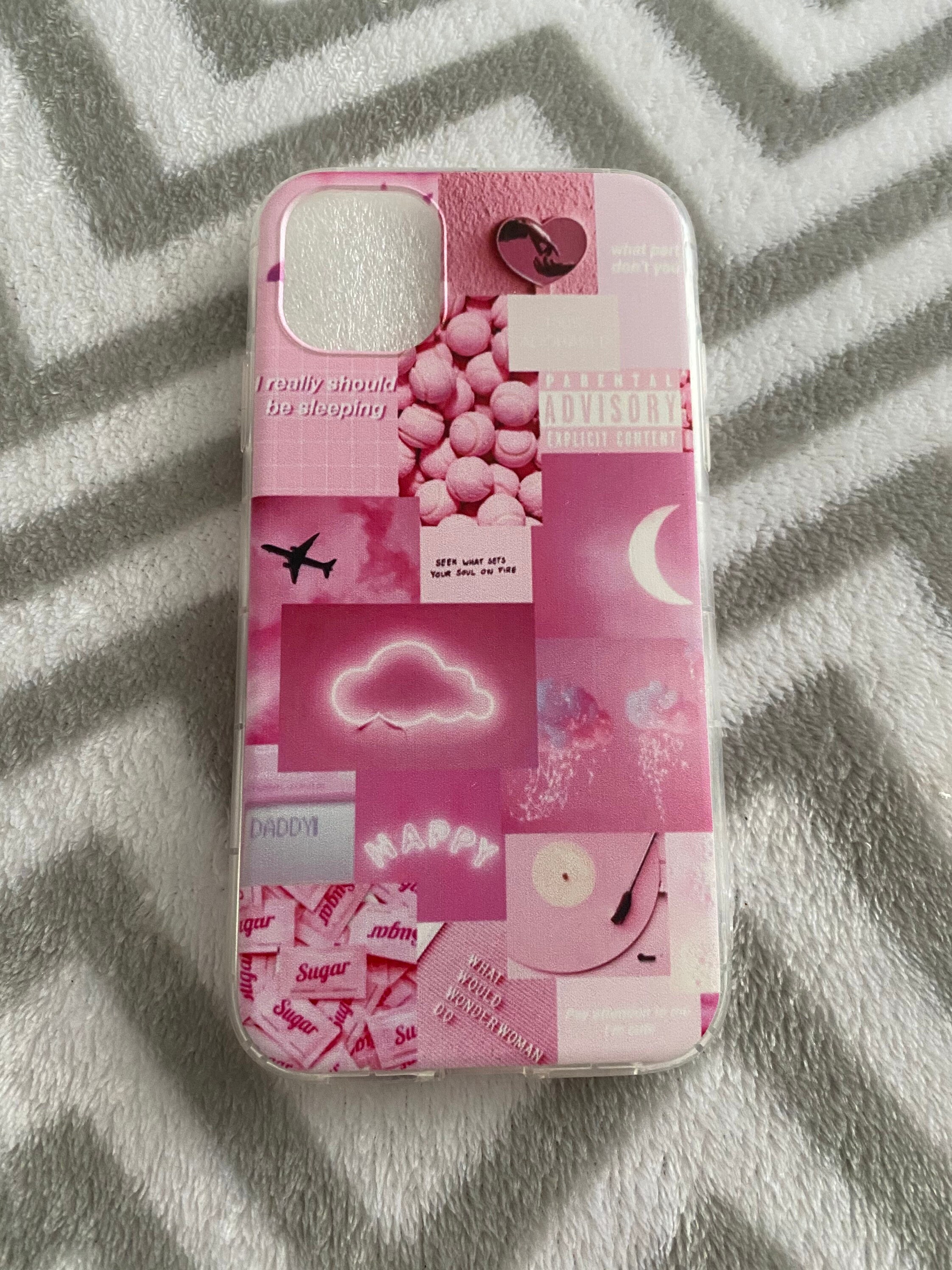 IPhone 11 Pink Collage Phone Case Etsy