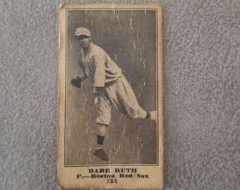 Babe Ruth Rookie Baseball card #151 as shown. Museum Quality.