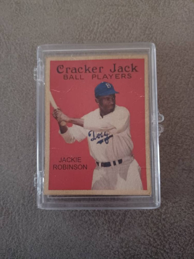 Extremely Rare Jackie Robinson Baseball Card Manufactured by Etsy
