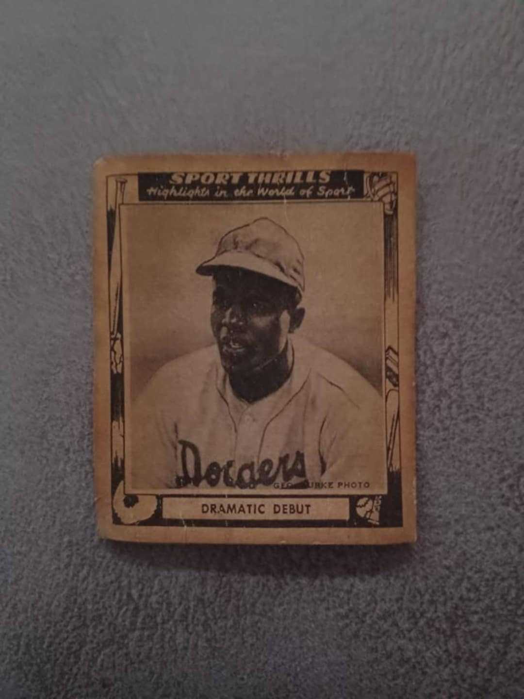 Rare Jackie Robinson Baseball Card. Mfr. Swell Bubble Gum. Great Collector's Item Etsy