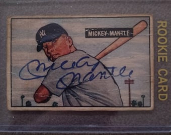 Mickey Mantle rookie baseball card. New York Yankees. Fair condition as shown. You will receive this EXACT card