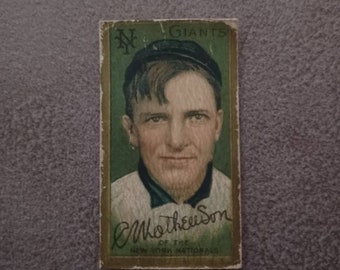 Mathewson baseball tobacco Card. New York Giants. Outstanding look!