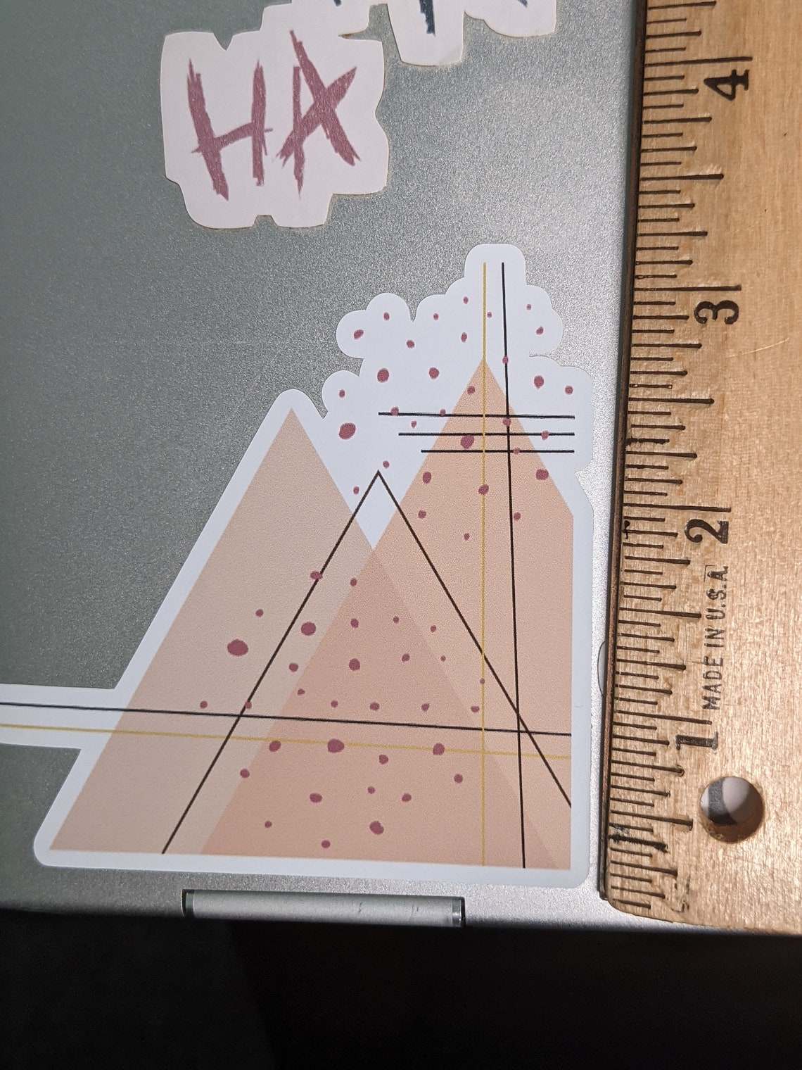 Geometric Abstract Sticker Minimalist Sticker Tan/Beige Etsy