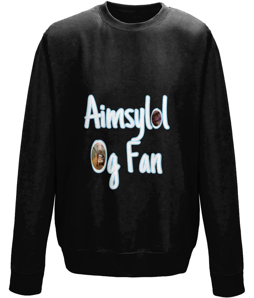 Aimsylol twitch streamer og fan merch sweatshirt