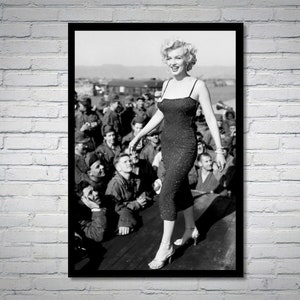 Fotografia vintage di Marilyn Monroe - arte murale retrò - stampa fotografica di Marilyn Monroe - vecchi poster di Hollywood - idee regalo per inaugurazione della casa