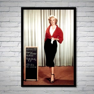 Fotografia vintage di Marilyn Monroe - arte murale retrò - stampa fotografica di Marilyn Monroe - vecchi poster di Hollywood - idee regalo per inaugurazione della casa