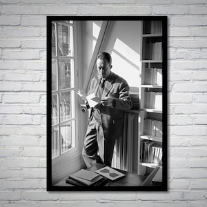 Albert Camus vintage photograph - retro wall art - Albert Camus photo print - Iconic posters - Housewarming gift ideas - inspirational gifts