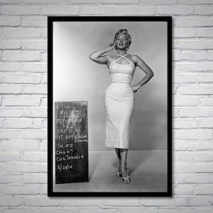 Fotografia vintage di Marilyn Monroe - arte murale retrò - stampa fotografica di Marilyn Monroe - vecchi poster di Hollywood - idee regalo per inaugurazione della casa