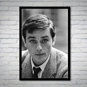 Alain Delon vintage photograph - retro wall art - Alain Delon photo print - Old Hollywood elegant posters - Housewarming gift ideas