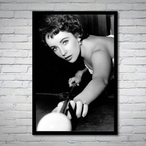 Elizabeth Taylor vintage photograph - retro wall art - Elizabeth Taylor photo print - Old Hollywood posters - Housewarming gift ideas