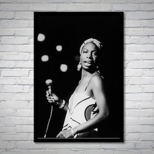Vintage Nina Simone Photograph - Jazz Art Music Poster