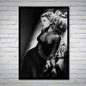 Rita Hayworth vintage photograph - retro wall art - Rita Hayworth photo print - Old Hollywood posters - Housewarming gift ideas