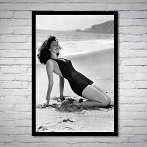 Ava Gardner vintage photograph - retro wall art - Ava Gardner photo print - Old Hollywood posters - Housewarming gift ideas