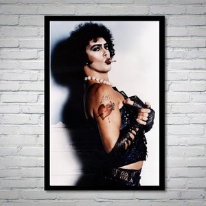 Fotografía vintage de Tim Curry - Pósters de The Rocky Horror Picture Show - Fotogramas de películas de culto - Impresión fotográfica de Tim Curry - Decoración de pared inspiradora