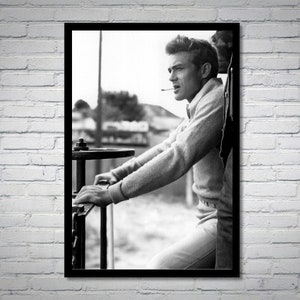 James Dean vintage photograph - retro wall art - James Dean photo print - Old Hollywood elegant posters - Housewarming gift ideas