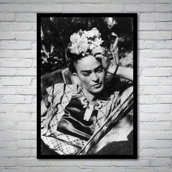 Frida Kahlo Vintage Fotografie - Retro Wandkunst - Frida Kahlo Fotodruck - Ikonenposter - Housewarminggeschenk - inspirierende Geschenke