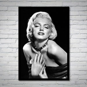 Fotografia vintage di Marilyn Monroe - arte murale retrò - stampa fotografica di Marilyn Monroe - vecchi poster di Hollywood - idee regalo per inaugurazione della casa