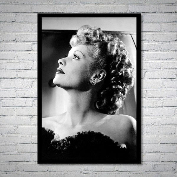 Lucille Ball vintage photograph - retro wall art - Lucille Ball photo print - Old Hollywood posters - Housewarming gift ideas